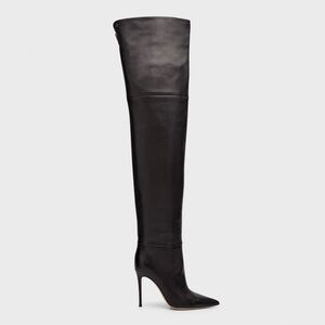 GIANVITO ROSSI 105mm Joy Cuissard Leather Boots Size 37